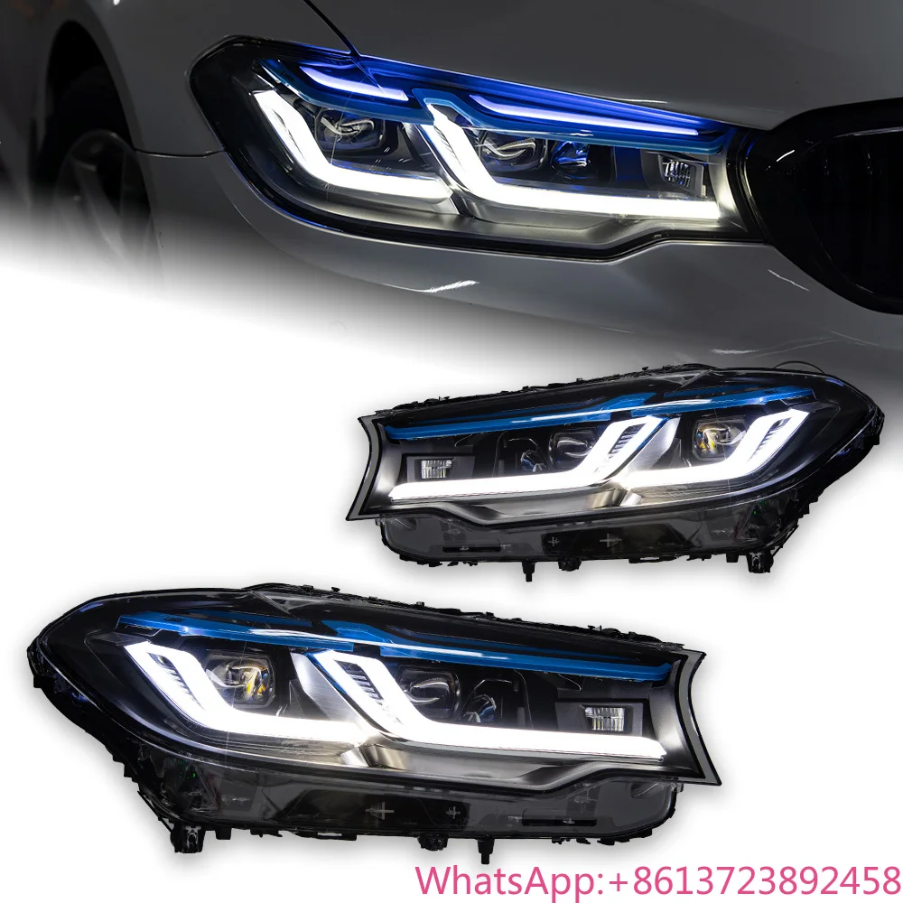 

Car Lights for BMW G30 LED Headlights DRL for 2017-2020 Pre LCI Auto Accessories With Projector Lens Front 525i 530i 535i