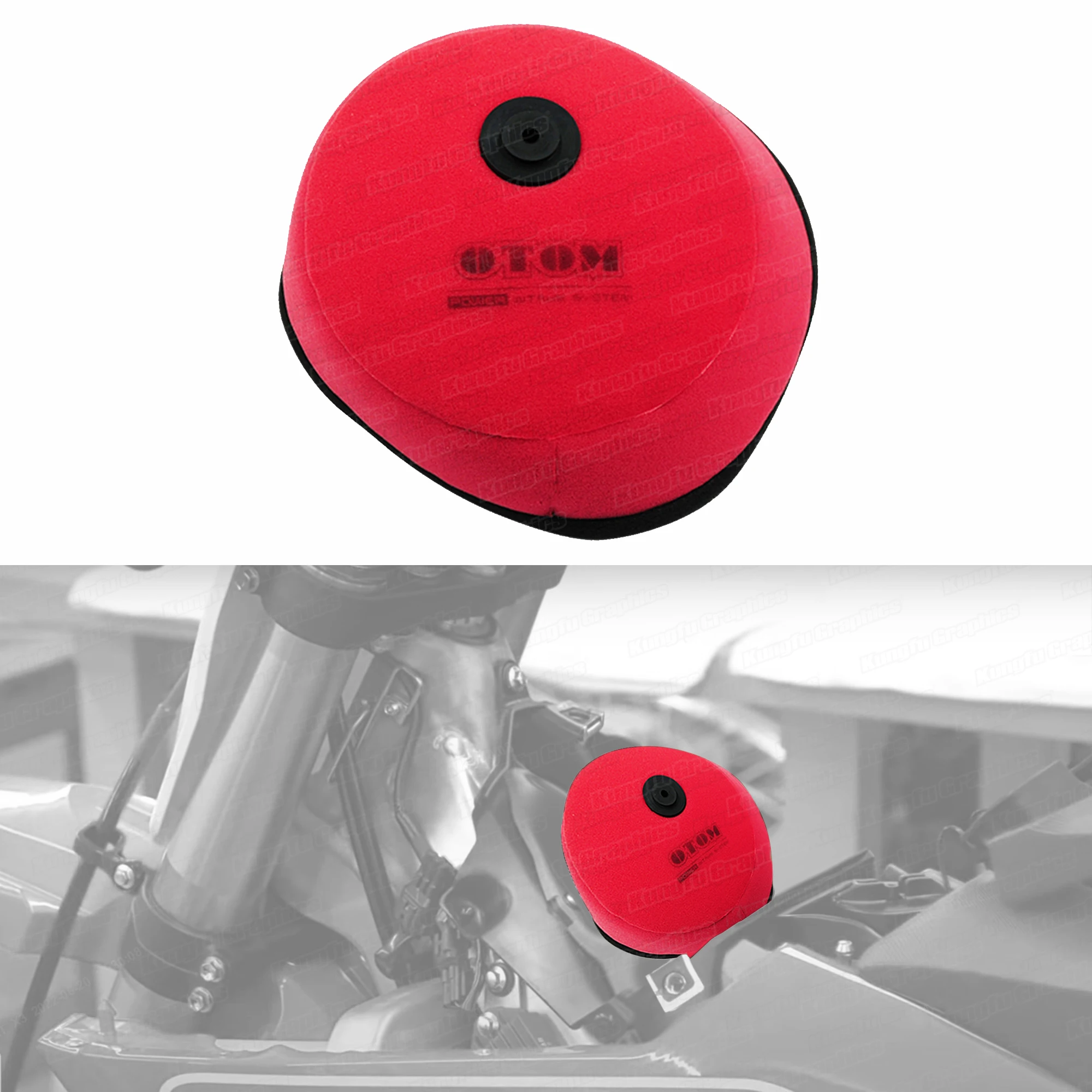 

JY Racing MX Enduro Dual Pre-Oiled Dual Foam Air Filter for KTM SX SXF XC XCF 2007-2009 / EXC XCW 2008 2009, No.78006015000