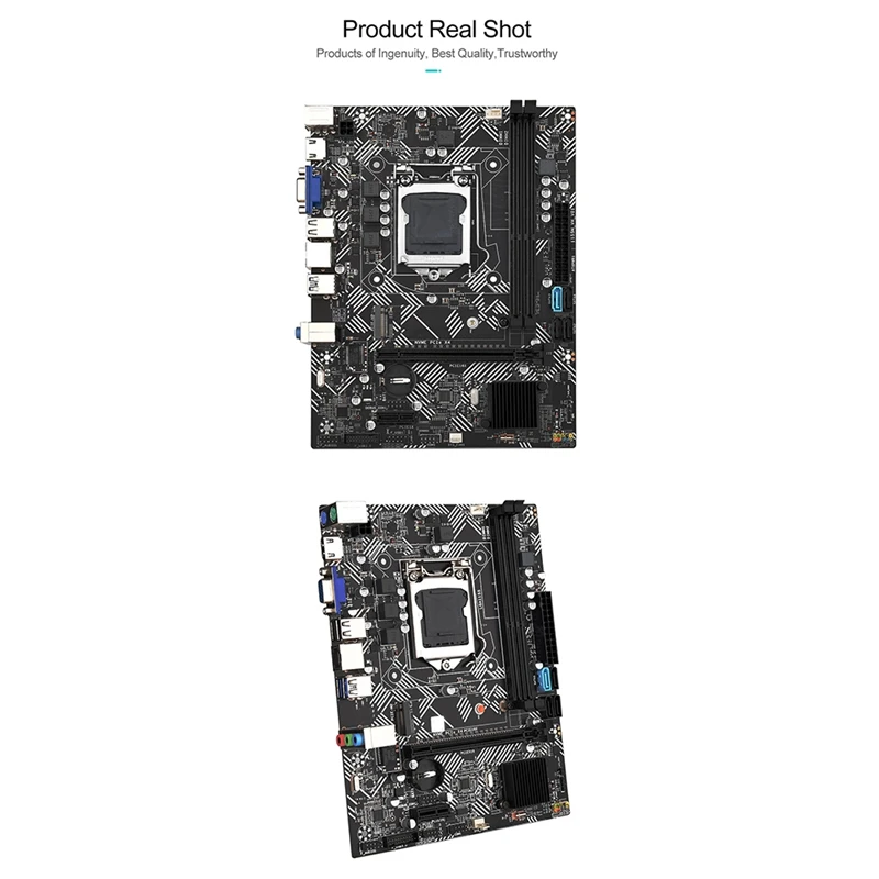 B75M-VH Desktop Motherboard With 1X DDR3 1600Mhz 8G RAM LGA 1155 Plastic+Metal For I3 I5 I7 CPU USB 3.0 SATA 3.0