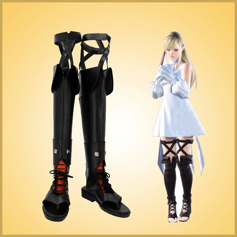 

Game Final Fantasy XIV FF14 Minfilia Ryne Cosplay PU Boots Shoes Halloween Cosplay Prop