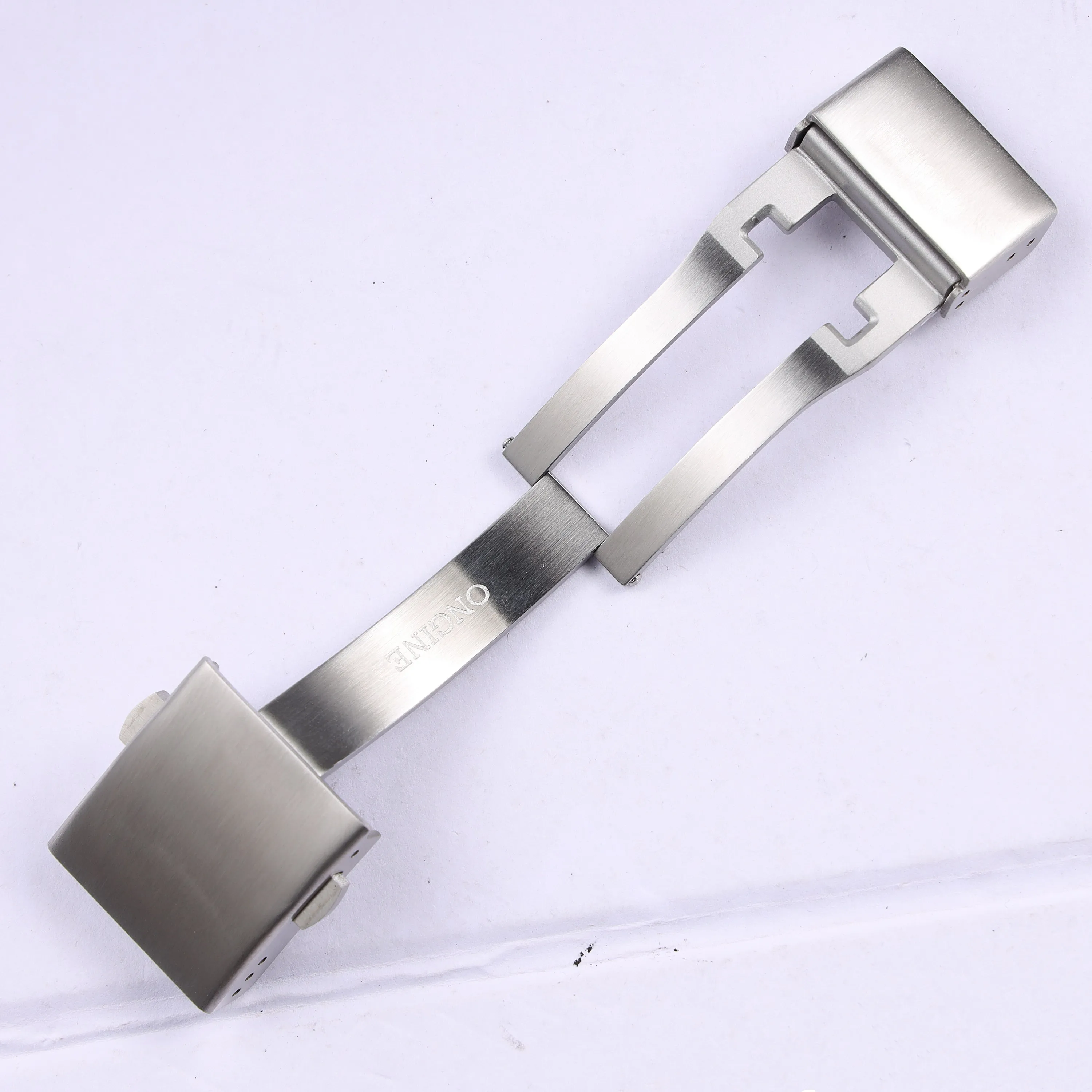 مشبك ساعة من الفولاذ المقاوم للصدأ مشبك نشر لحزام لونجين لونجين كونكويست هيدرو كونكويست L3.742 782 سلسلة 19 ملم