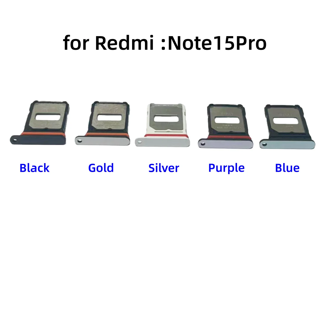 SIM Card Tray Chip Slot Drawer Card Holder for Xiaomi Redmi Note15 Note15 Pro Note15 Pro Plus Note15 Pro+ Drawer Chip SIM Card S image 3