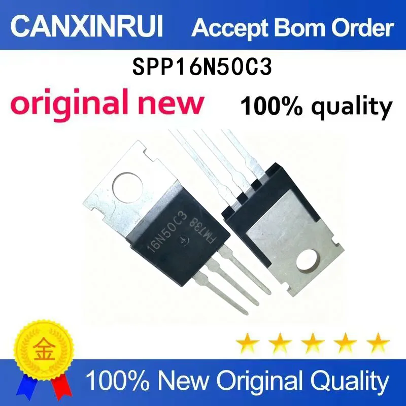 (5 Pieces) Brand new original SPP16N50C3 16N50C3 16N50ES TO-220