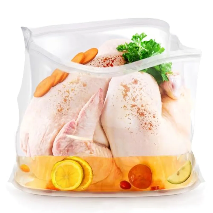 

Turkey Brine Bags 4 Pack 22"×26" Extra Large brine bag forTurkey Holds up 40lb Thickened Brining Bag with 4 removable zipper as
