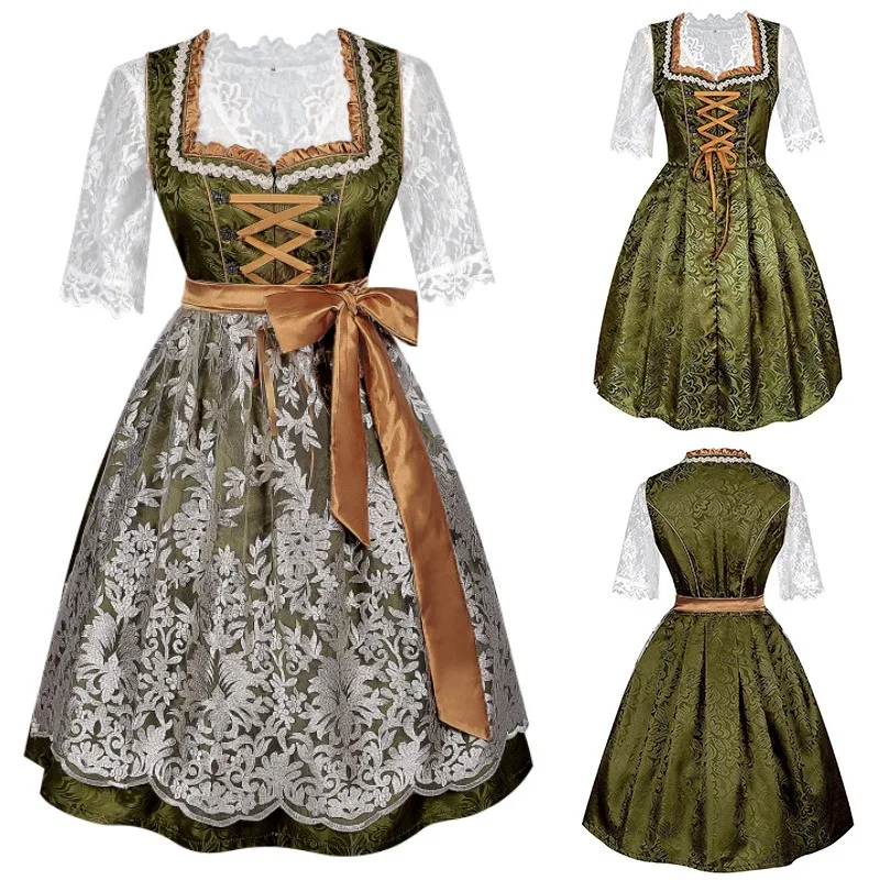 

Large size Oktoberfest costume German traditional Bavarian costume Halloween dress
