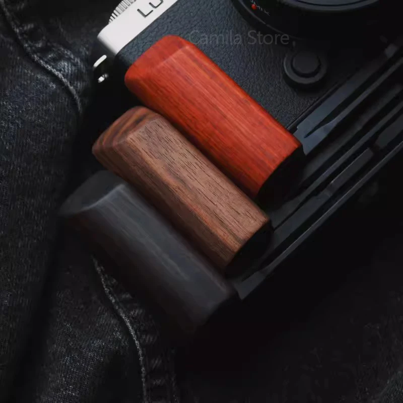 L Type wood Bracket Tripod Quick Release Plate Base Grip Handle For Panasonic Lumix S9 Camera Arca-Swiss accessories