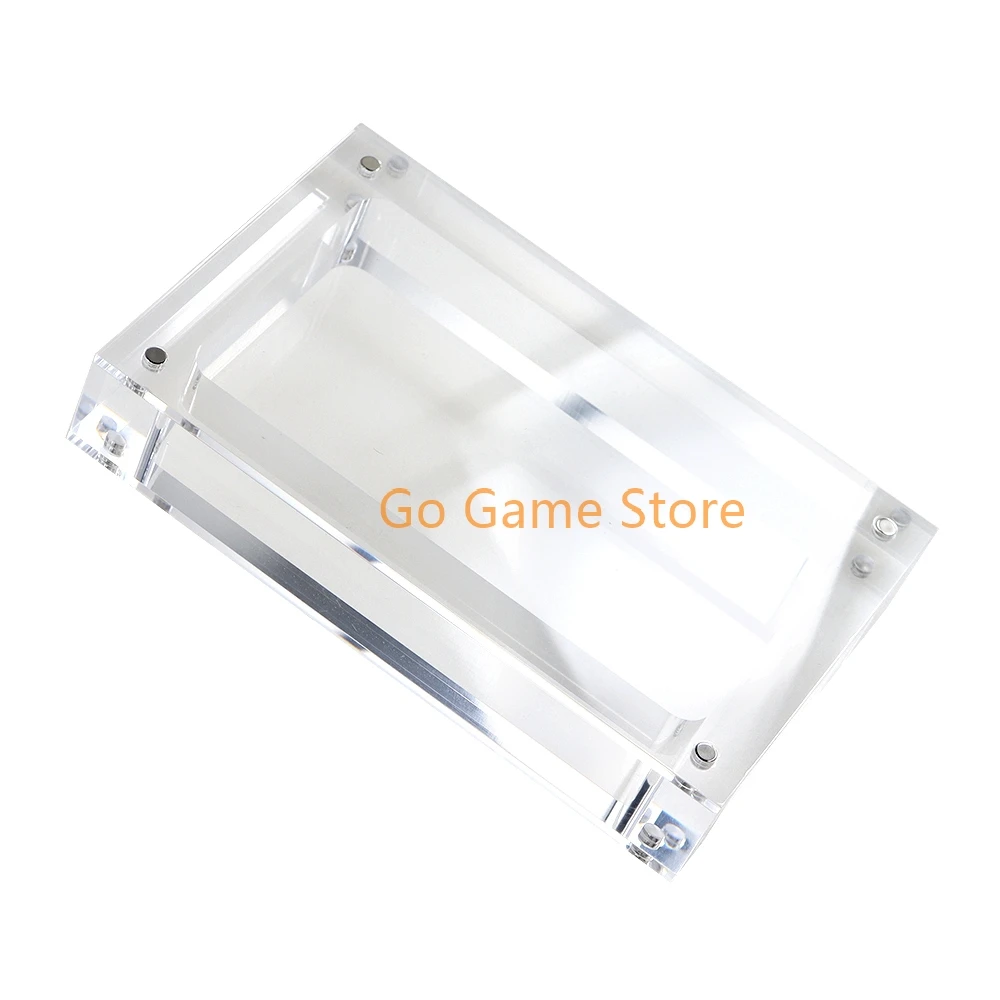 1pc Transparent Acrylic Case Magnetic Lid Display Case Storage Box for NDSL Game Console