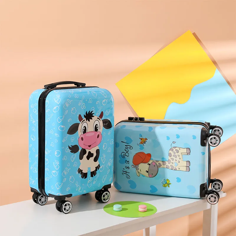 20 Inch Suitcase Hard Shell Scratch-resistant Surface Code Lock Silent Spinner cute Rolling Luggage school suitcase