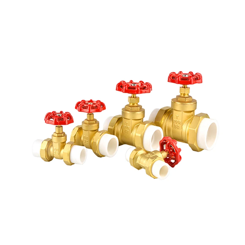 

PPR Hot Melt Double Union Gate Valve Brass PPR20/25/32/40/50/63 Tap Water Pipe Switch