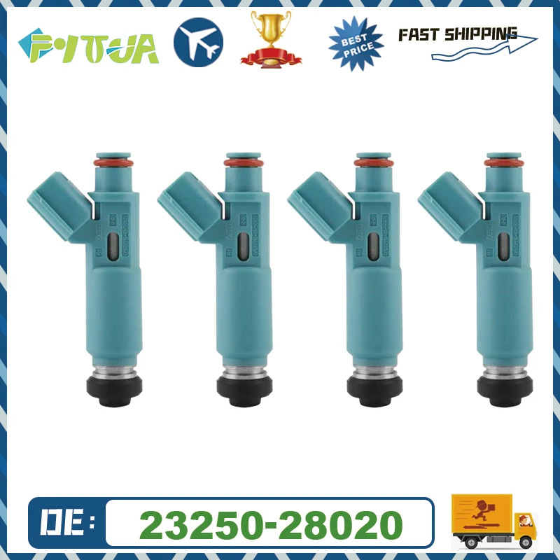

4pcs Fuel injector 23250-28020 For Toyota Camry Solara Highlander 2001-2004 2.4L L4 2AZFE