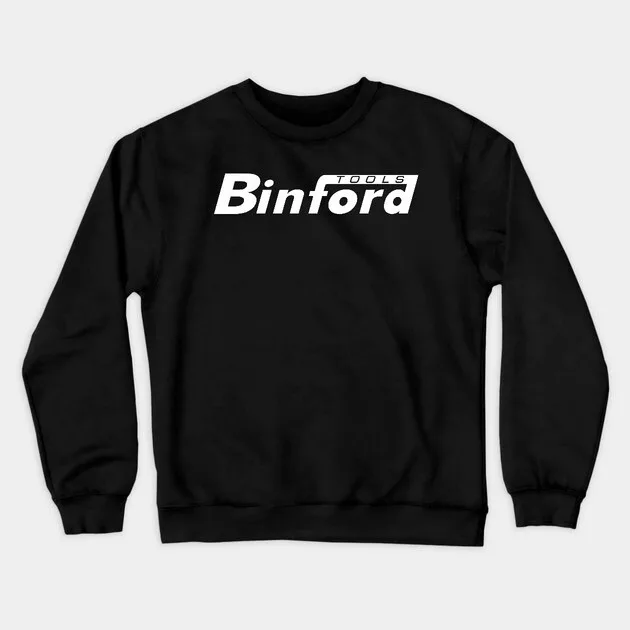 

Телевизор в осенне-зимнем стиле — шоу — толстовка Tribute, графический логотип Binford Tools для модного и ностальгического образа