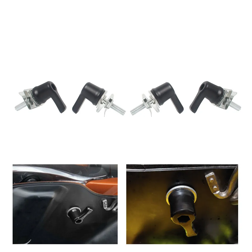 Hard Saddlebag Lever Lock Mounting Kit Fits For Harley Touring Road King Street Glide Electra Glide Aluminum Black/Chrome/Silver