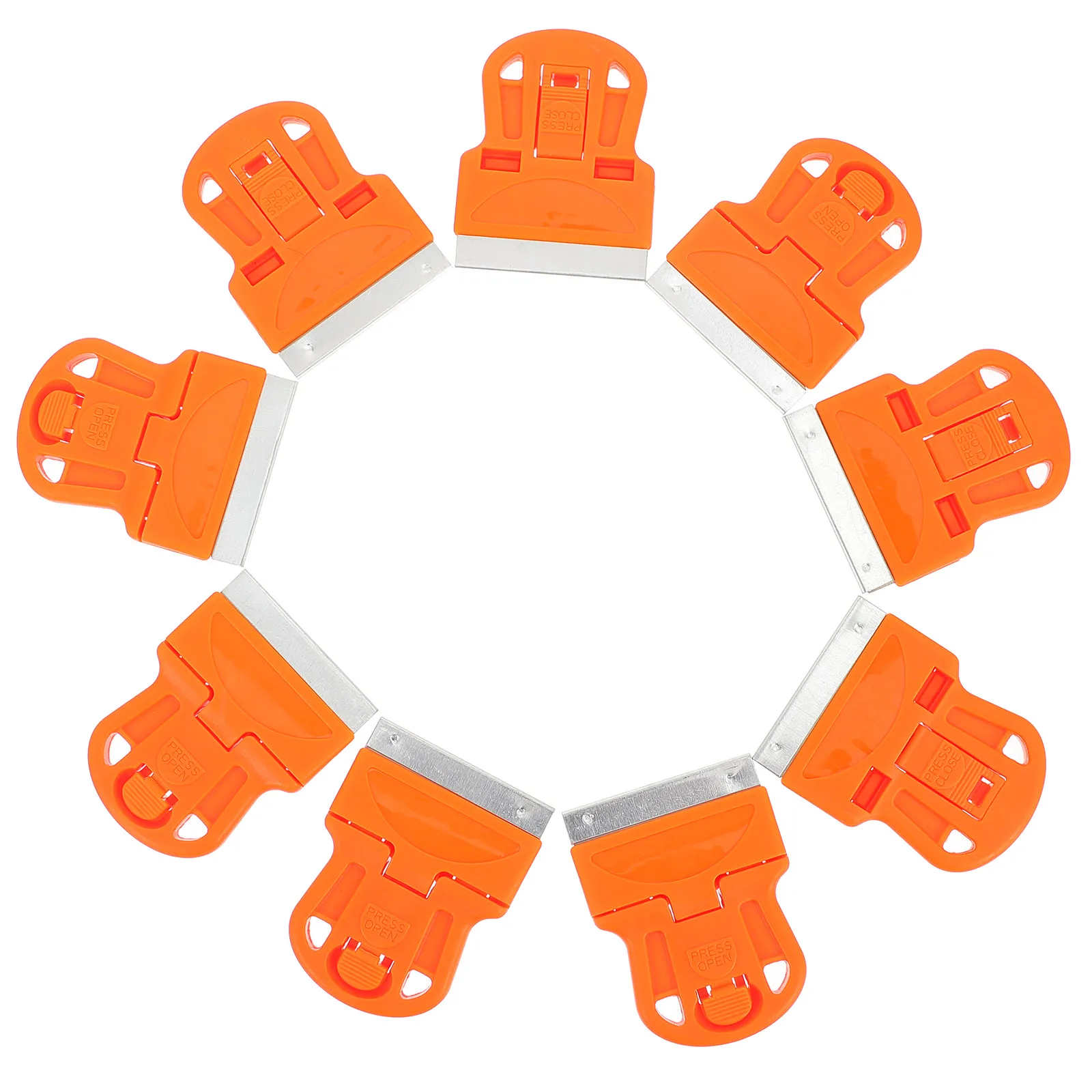 

10pcs Plastic Glass Scraper Cleaning Tools Hob Blade Razor Film Remover Glue Paint Decal Sticker Tile Car Window
