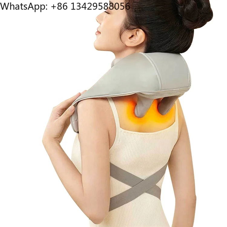 

Deep Kneading Neck Hand-Shaped Massager Wireless Shiatsu Electric Heating Neck and Shoulder Massager for Muscle Pain Relief