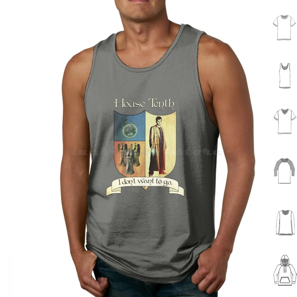 House Tenth Tank Tops Vest Sleeveless Tenth Weeping Angel Charity 10Th