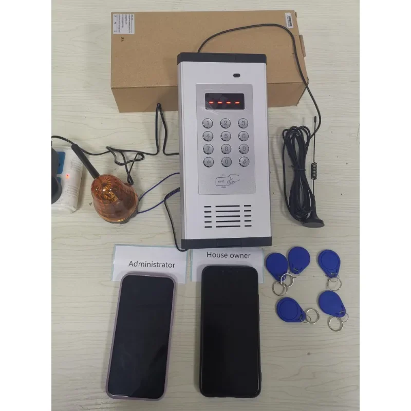 Hood Optional Smart K6 System 4G GSM Access Control Wireless Apartment Intercom/Gate Opener By Free Phone Call with RFI