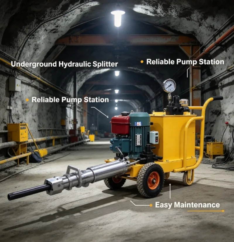 Excavator Driven Big Power Rock Splitter Hydraulic Rock Splitter High Efficiency Reduce Working Time For Quarry Production Tasks