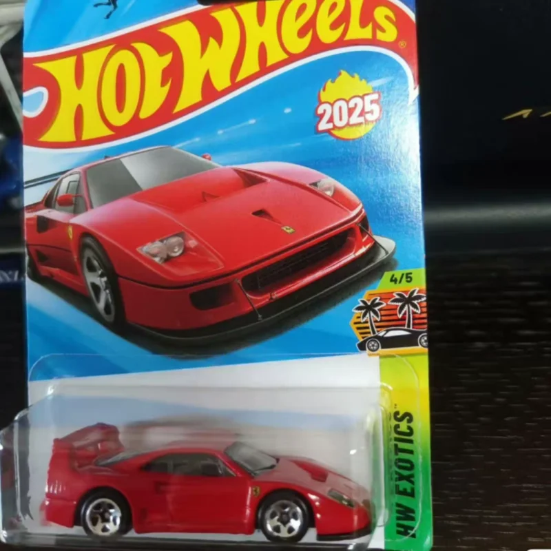 Original 2025 Hot Wheels Auto Ferrari F40 Automodell 1/64 Legierung Simulation Autos Modell Ornament Benutzerdefinierte Sammlerspielzeug Geschenke