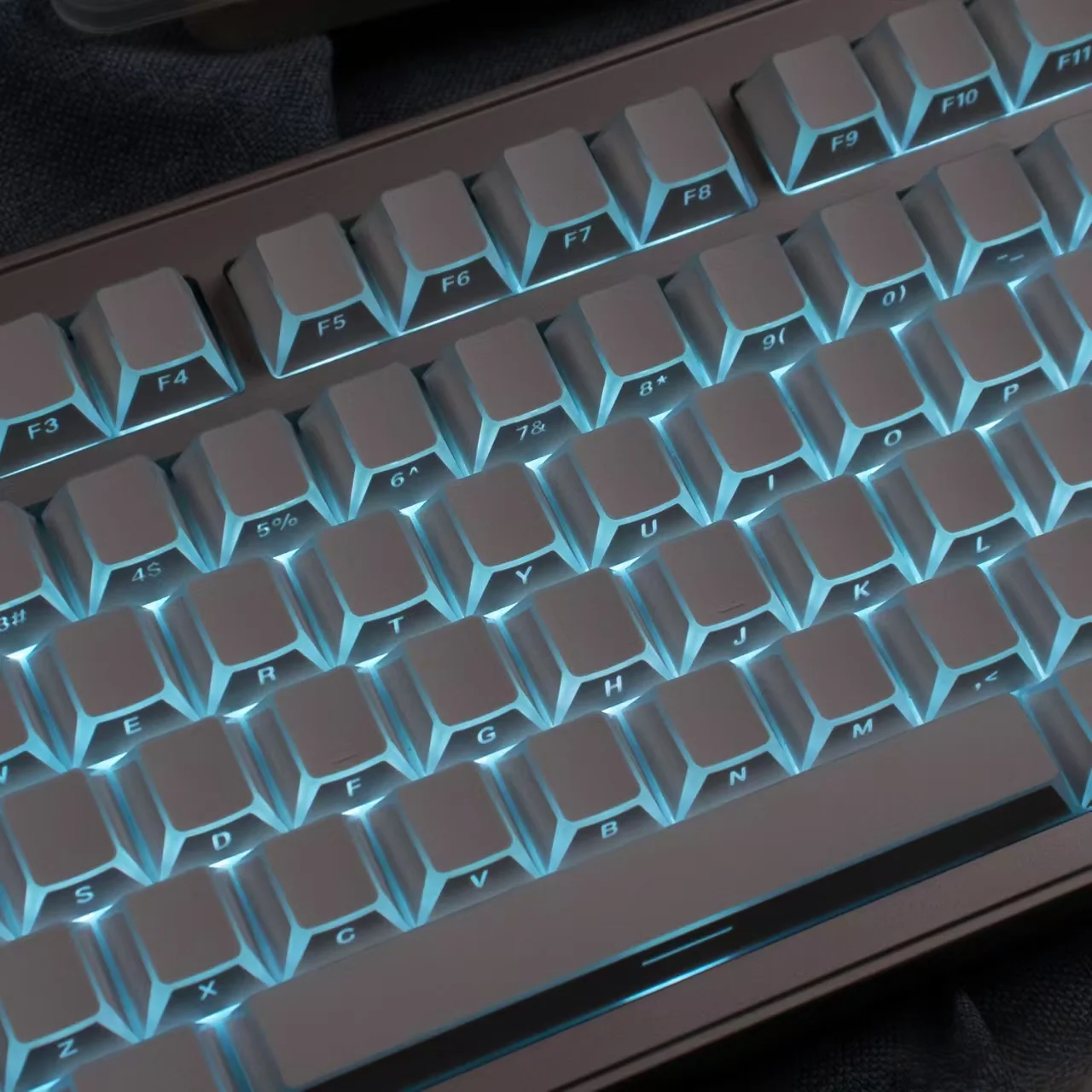 97 Keys Shadow Fold Dye Sub PBT Keycap Cherry Profile Side Printed Shine Through Keycaps for MX Switches Gaming Keyboard — product photo 1 of 1
