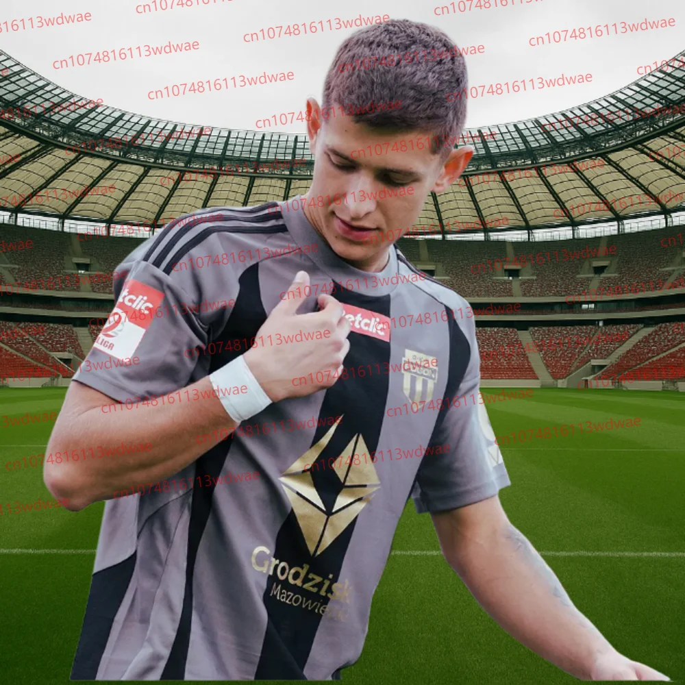 25-26 New Polnisches Fußball-Männer-Fußballtrikot Polen Schnelltrocknendes Banco-Trikot-Set Herren Polska Football KID-Trikot-Kits