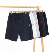 Pantalones cortos de verano RL para hombre, pantalones sanitarios POLO 3/3, pantalones deportivos de color sólido, vacaciones informales, corte holgado