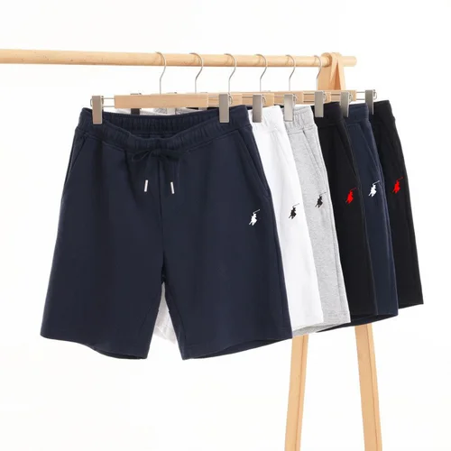 Pantalones cortos de verano RL para hombre, pantalones sanitarios POLO 3/3, pantalones deportivos de color sólido, vacaciones informales, corte holgado