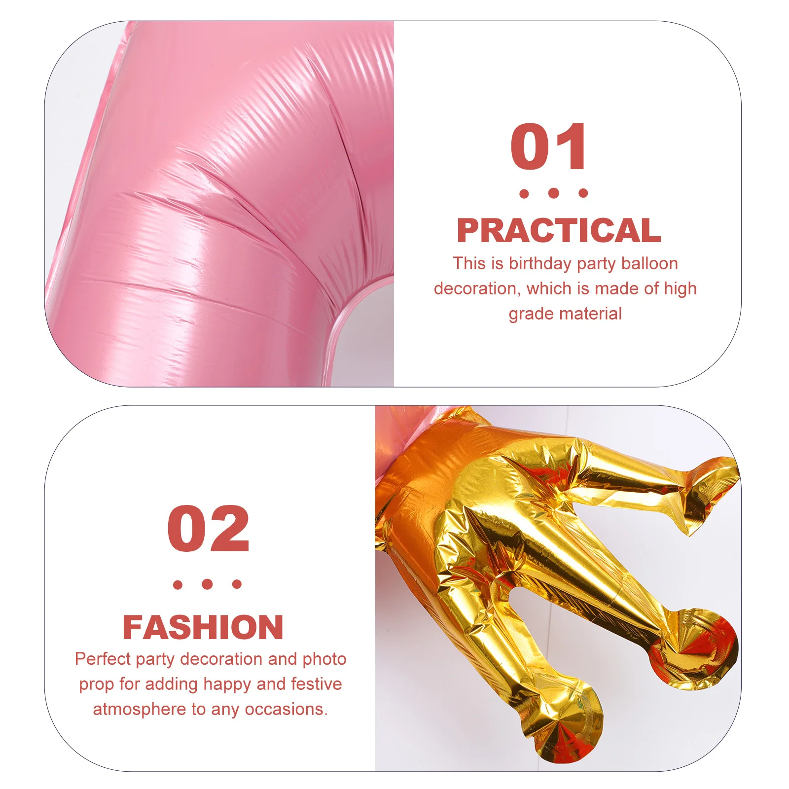 

Large Number Balloon Foil Crown Design Birthday Party Decoration For Wedding Baby Shower Graduation Festival Event Aluminum Film