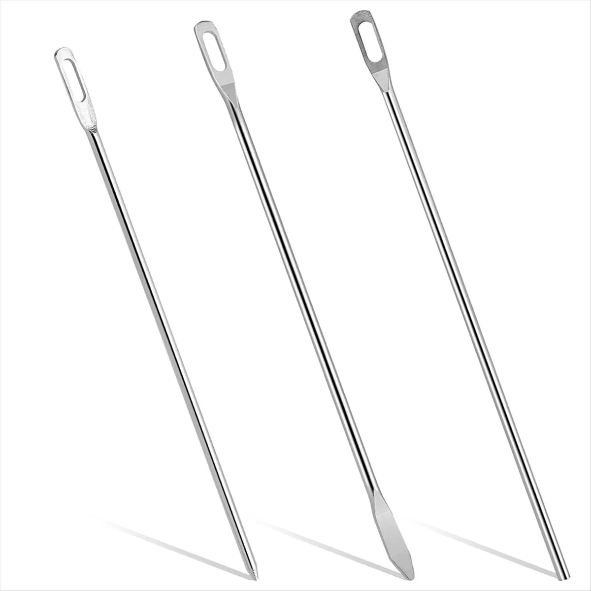 BHBL 3 Pcs Drawstring Threader Tool Replacement Sewing Needle Metal Quick Threader Rope Flexible Easy Drawstring Threader