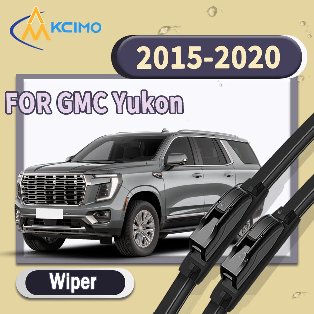 

High Quality Silent 2pcs Windscreen Car Rain Brush Front Windshield Auto Wipers Perfect Fit for GMC Yukon 2015-2020 Easy Install
