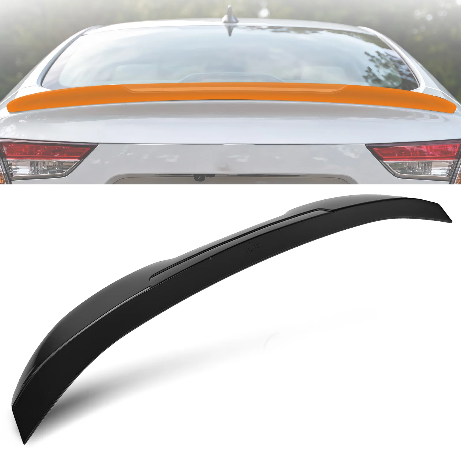 Trunk Spoiler for BMW 3 Series E92 2 Door Coupe 2007 2008-2013 ABS Gloss Black