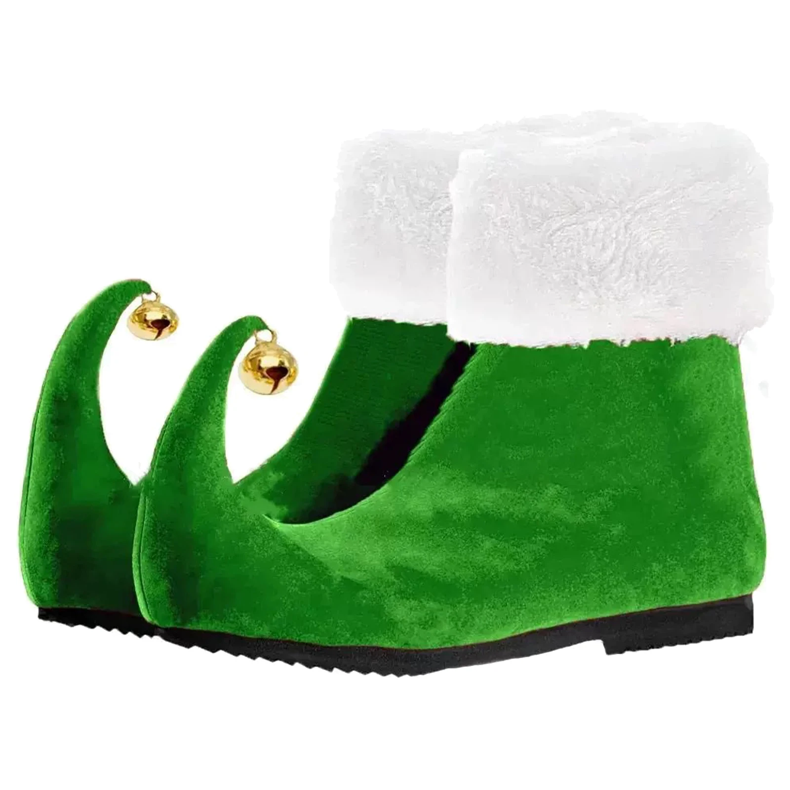 Scarpe natalizie da uomo o da donna Scarpe da elfo con campanelle Costume natalizio per feste