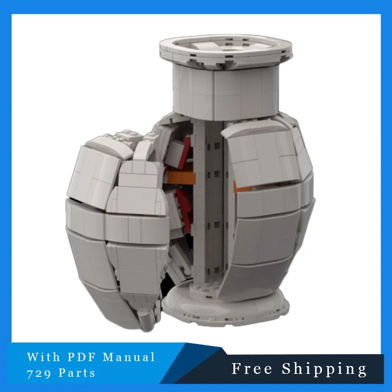 ตัวต่อ MOC 729 ชิ้น รูปแจกันโบราณ แบบประกอบเอง ของเล่นเสริมสร้างจินตนาการสำหรับเด็ก ของขวัญวันคริสต์มาสและวันเกิดสำหรับเด็ก