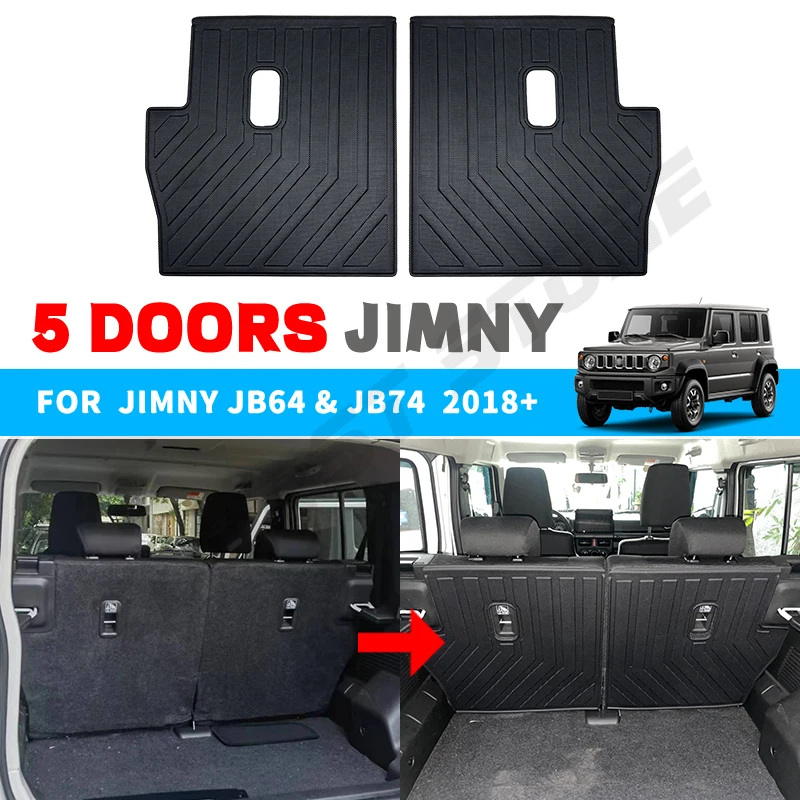 5 Door Jimny Car Second Row Seat Back Anti-Kick Cushion Pad Rear Seat Protector Cover Pad For Suzuki Jimny 5 Door JB74 2023 2024