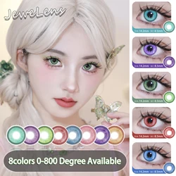 Graded 1pair Color Contact Lenses Halloween Cosplay Softlens 14.2mm 6months