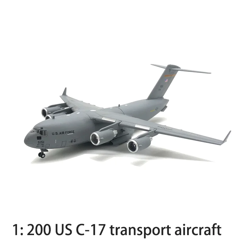 1/200 Scale US C-17 C17 Globemaster III Strategy Transport Aircraft Diecast Metal Airplane Plane Model Home Decor Gifts for Adul