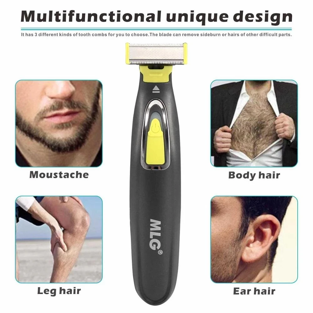 Electric Shaver for Men Professional Beard Trimmer Cordless Razor Body Trimer USB Rechargeable Face Male Hair Shaving Machine