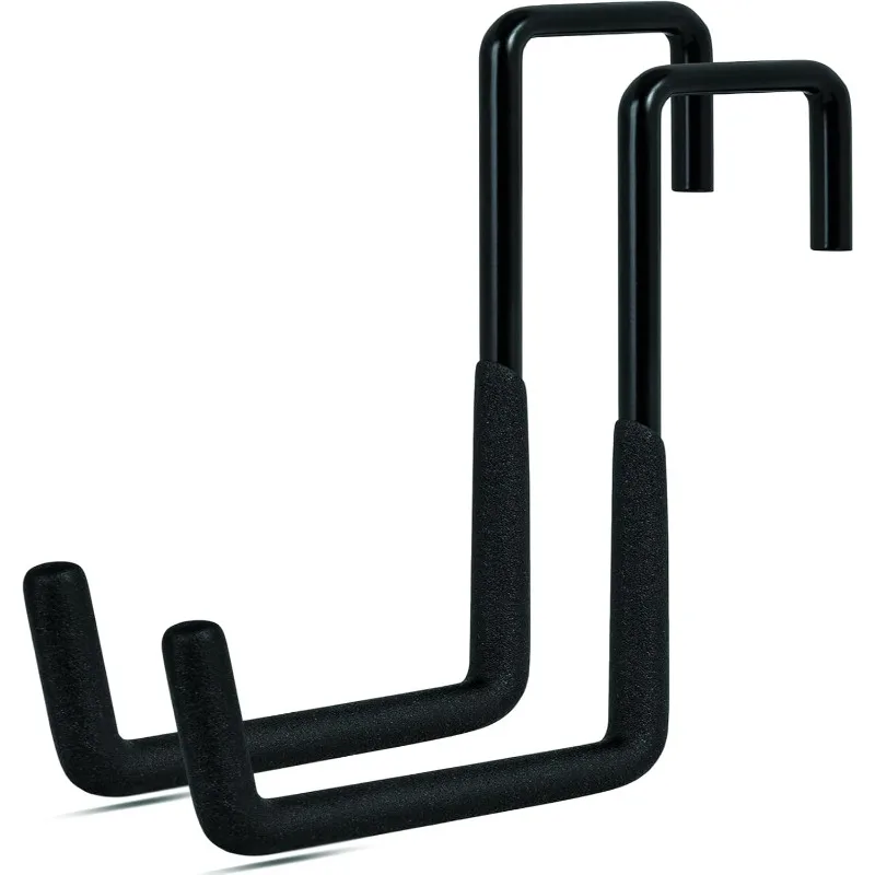 Image of Dachsparren-Aufhängehaken, 2 Stück, große S-Haken, Zaun-Aufhänger, Leiter- und Fahrrad-Aufhängehaken zur Aufbewahrung, zum Aufhängen von Schläuchen, Pflanzen, Stühlen