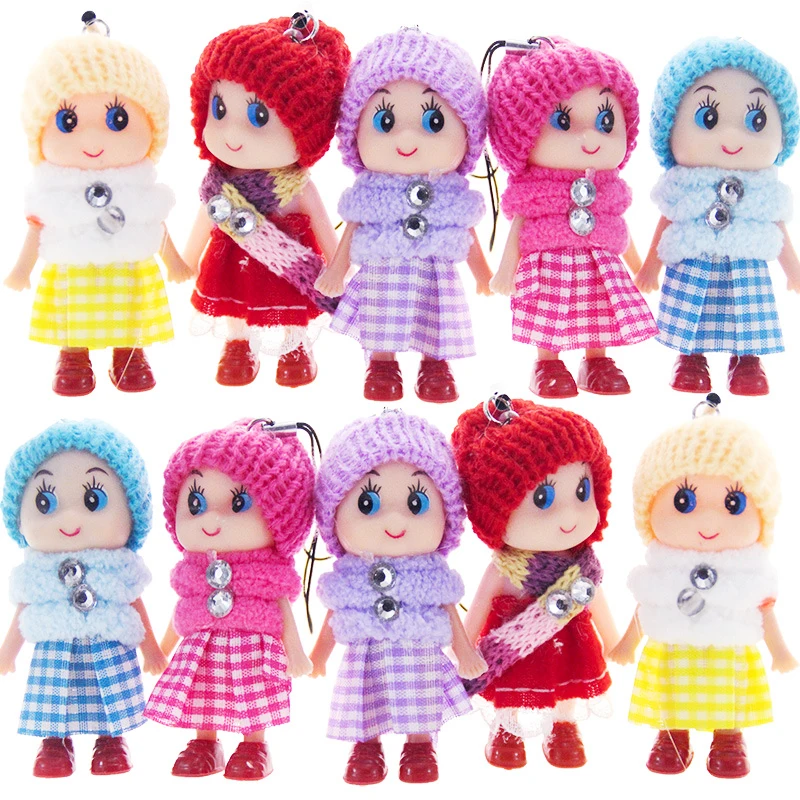 5/10Pcs Hot Small Dolls For Girls Baby Doll Toys Pendant Cute Fun Kids Toys Soft Interactive Baby Toy Mini Doll For Girls Gift