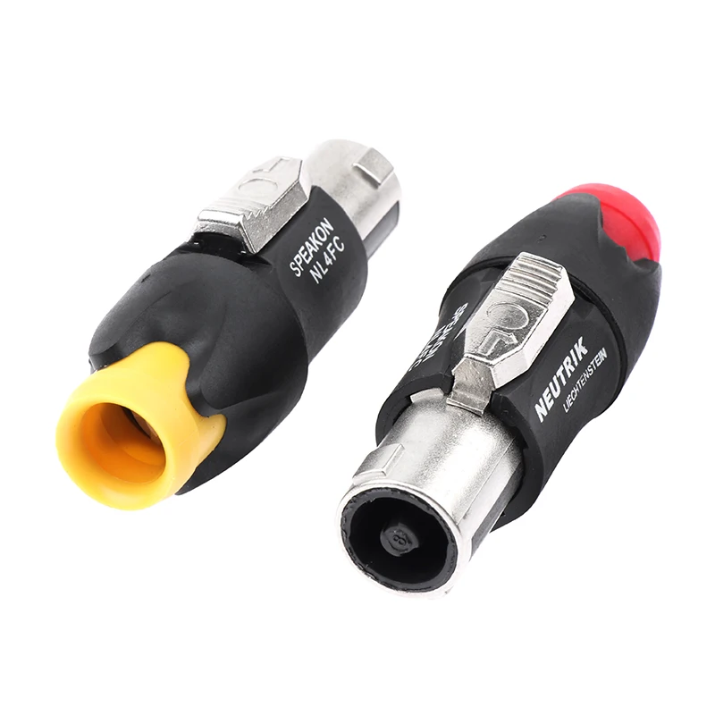 (N) Metal 4 Pin Ohmic Connector Professional Audio Plug Stage Slightly Speaker Wire Accessories Solder-free NL4FC
