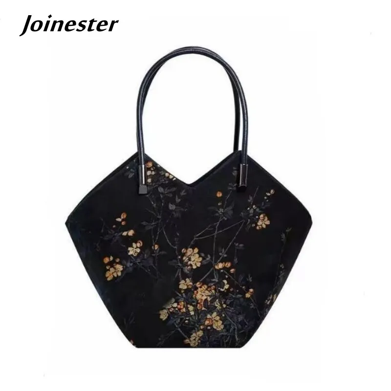 

Chinese Style Floral Silk Handbag Ladies Vintage Tote Bag