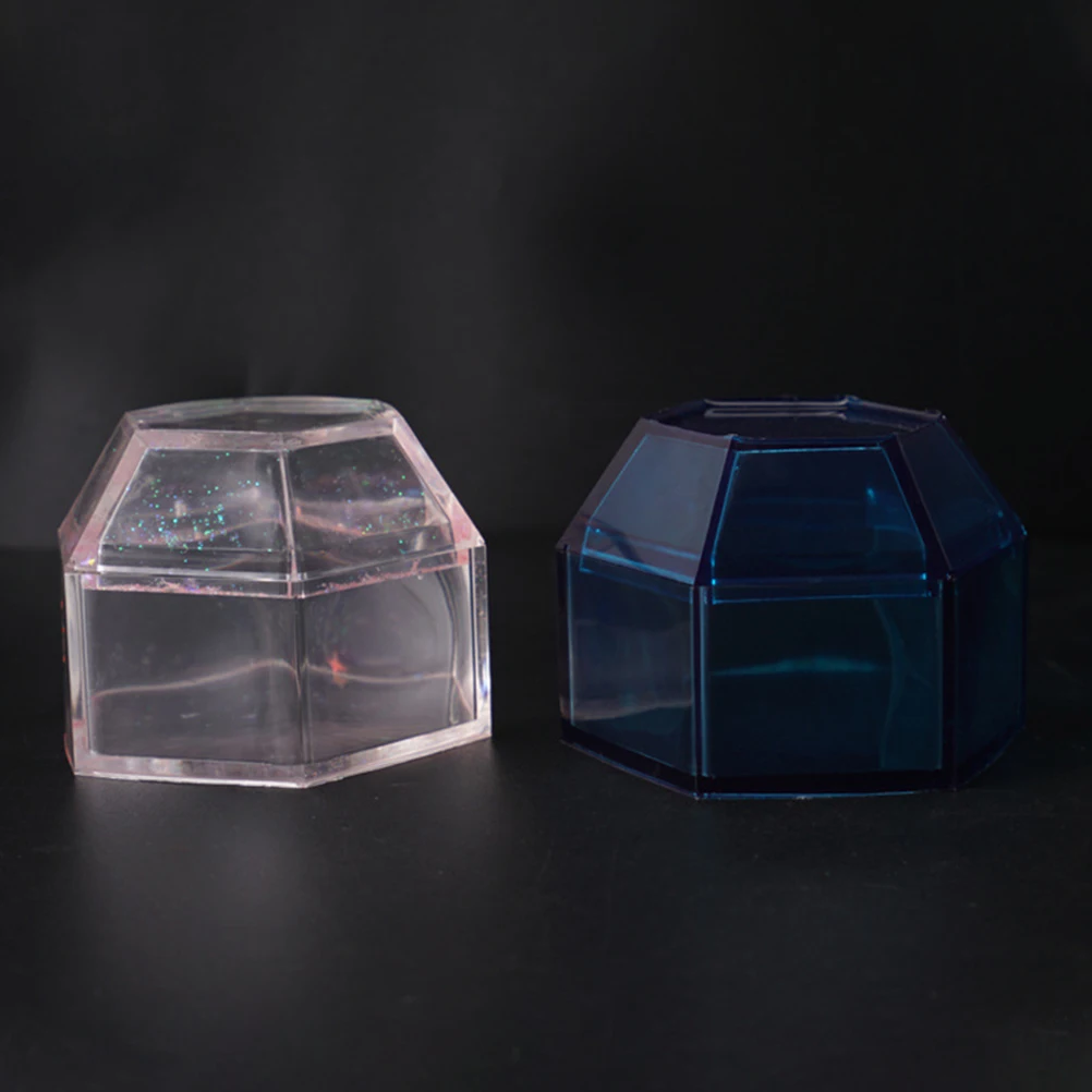 

Transparent Silicone Jewelry Box Mold Storage Container DIY Craft Gift Reusable Heat Resistant Easy Demold Jewelry Cases Model