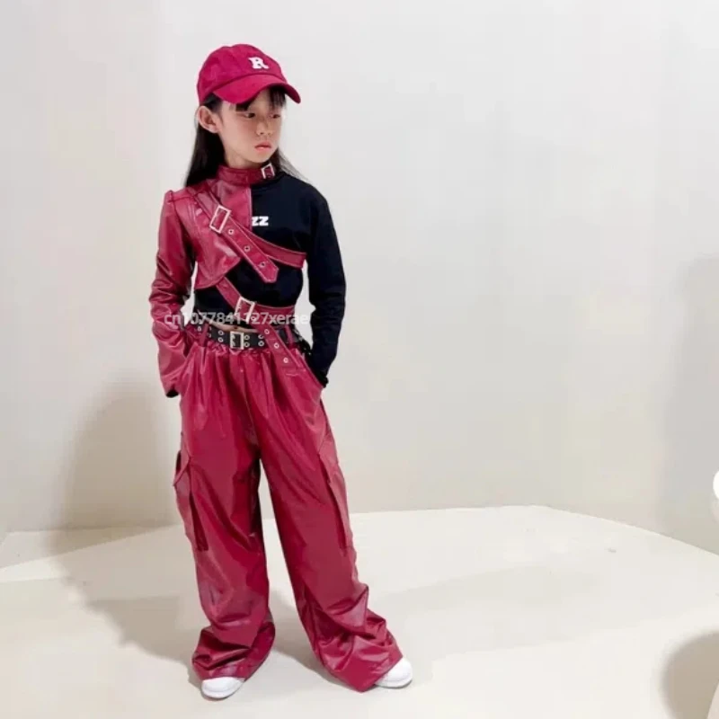 أزياء رقص الجاز للفتيات، مجموعات ألوان زاهية عصرية وعصرية، أزياء أداء رقص الهيب هوب للأطفال