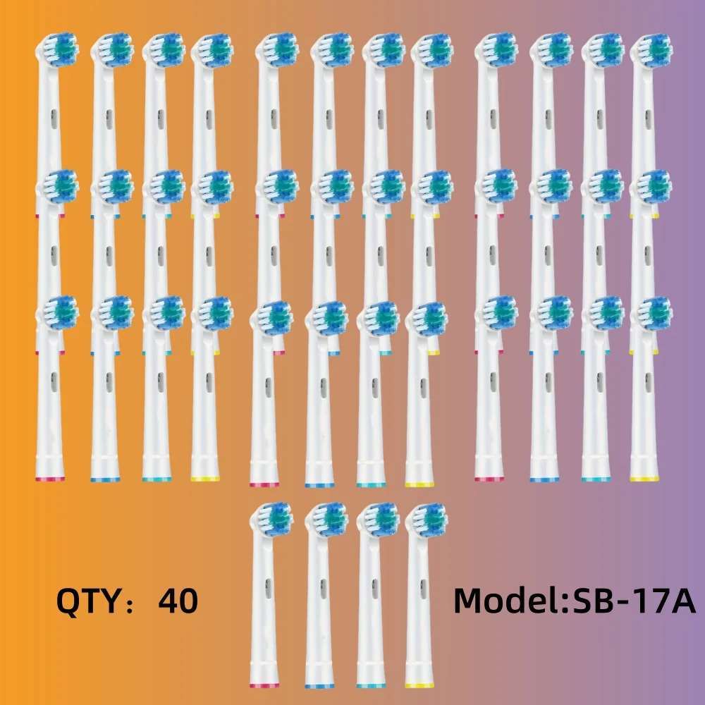 

40/80pcs Set Lot Electric Toothbrush Heads Replacement for Oral B Models D25 D30 D32 D18 OralB PRO Family Health Care Christmas
