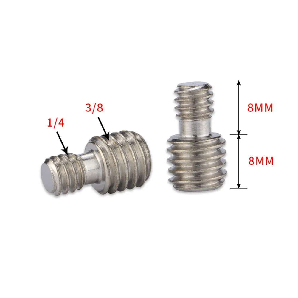 M6 1/4 Male to 3/8 Camera Conversion Screw Camera Gear Threaded Adapter Tripod Mount Adapter Screw Camera Mount Accessory