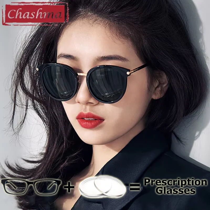 

Round Retro Women Polarized Prescription Sunglasses Men Driving Mirror Gafas Fashion Vintage Black Myopia Eye Glasses
