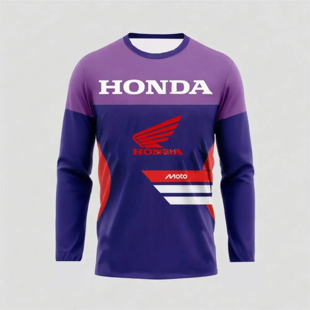 هوندا 2026 دراجة نارية للطرق الوعرة سريعة الجافة تنفس جيرسي دراجة هوائية جبلية سباق تي شيرت مريح ركوب Ropa Motocross Hombre
