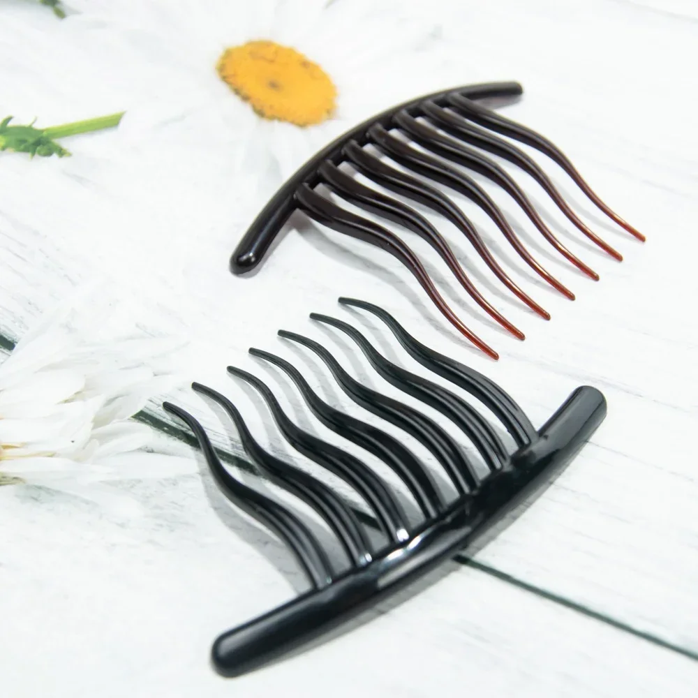 Simple Black Hair Comb Clip Volume Inserts Hair Comb Clip Hairpins Women Girls Hair Fork Hair Styling Tools Hair Accessories