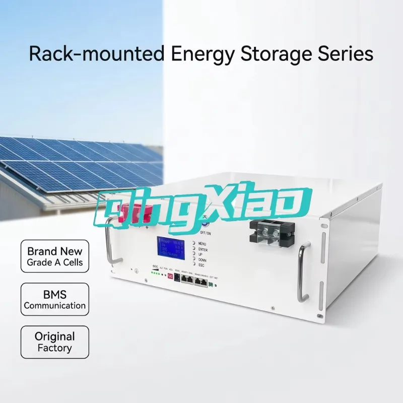 51.2V 100Ah Rack Mounted LiFePO4 Battery For Solar Energy Storage Telecom Base Station With RS485 CAN Communication Long Life