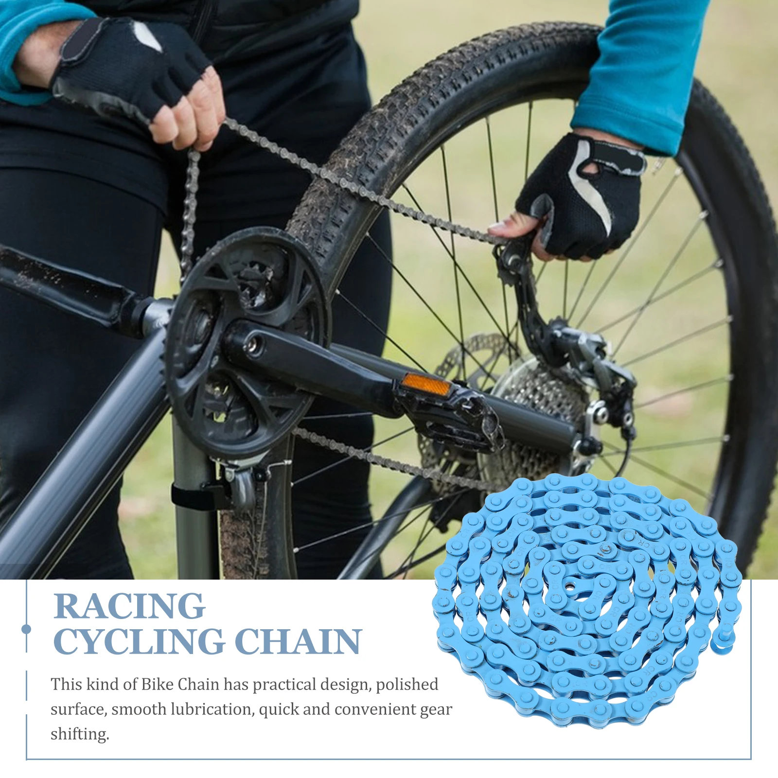 

Bicycle Chain Links for Mountain Bikes Road Cycling Durable Road Bike Sturdy Chain Wear Resistant Replacement