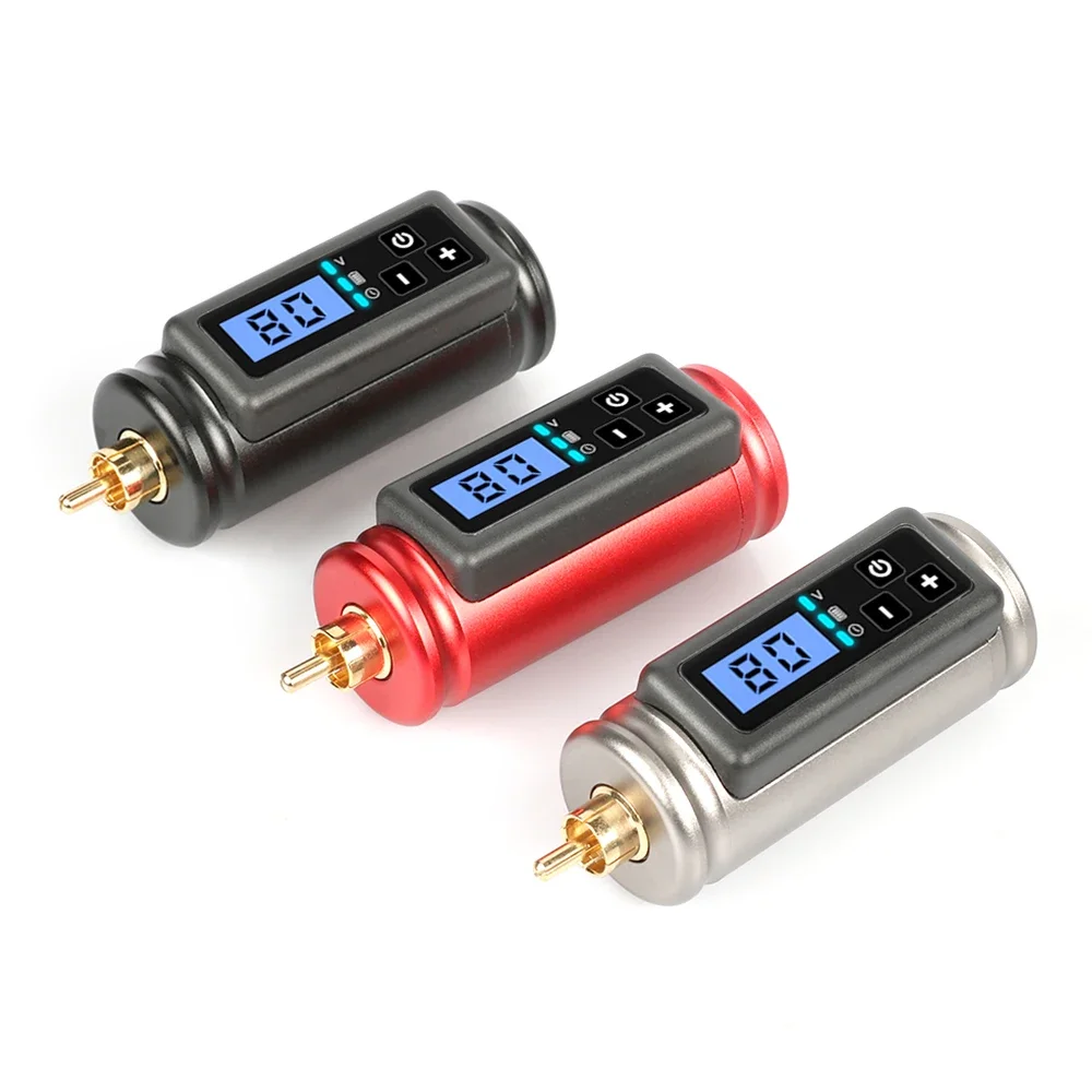 Wireless Tattoo Power Supply Mini Battery 1500MAH RCA Quick Charge Working 10 Hours For Rocket Tattoo Machine Pen Batteries